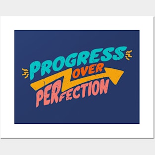 Vintage Progress Over Perfection // Back to School Teacher Saying B Posters and Art